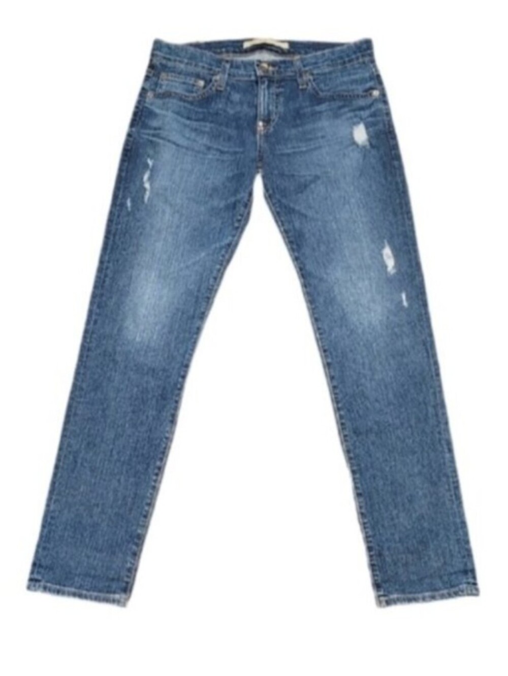 Big Star Billie Boyfriend Jeans Distressed Blue Slim Denim Buckle Womens 25